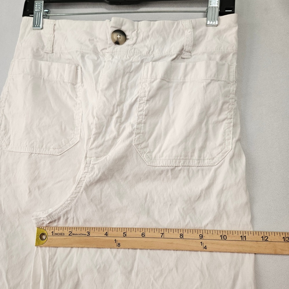 Maeve White Wide-Leg Linen Blend Pants - Picture 10 of 16